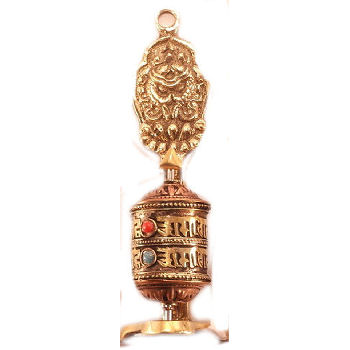 Prayer Wheel Double Fish PW-019A